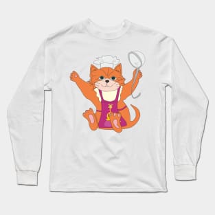 cook kitten Long Sleeve T-Shirt